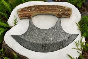 Inuit Ulu Knife with Damascus Steel Blade