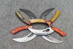 Custom Damascus Steel Skinning ULU Knife Set