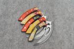 Custom Damascus Steel Skinning ULU Knife Set