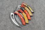 Custom Damascus Steel Skinning ULU Knife Set