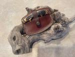 Damascus Steel Ulu Knife with Wood Handle