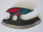 Custom Steel Ulu Knife for Kitchen Use