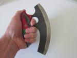 Custom Steel Ulu Knife for Kitchen Use