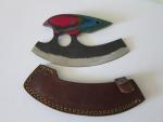 Custom Steel Ulu Knife for Kitchen Use