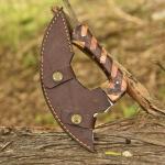 Full Tang Carbon Steel Ulu Knife - Pizza Cutter