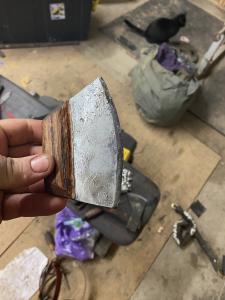 Hand Forged Alaskan Inuit Ulu Knife