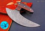 Handmade Damascus Steel Ulu Chef Knife