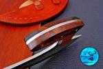 Handmade Damascus Steel Ulu Chef Knife