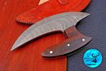 Handmade Damascus Steel Ulu Chef Knife