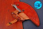 Handmade Damascus Steel Ulu Chef Knife