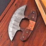 Handmade Damascus Steel Ulu Chef Knife 1814