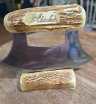Alaska Eskimo ULU Skinning Knife with Stand