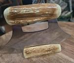Alaska Eskimo ULU Skinning Knife with Stand