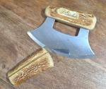 Alaska Eskimo ULU Skinning Knife with Stand