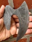 Damascus Ulu Knife - Full Tang Chef's Tool