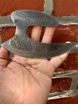 Damascus Ulu Knife - Full Tang Chef's Tool