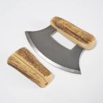 Inuit Antler Ulu Vegetable and Herb Chopper