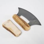 Inuit Antler Ulu Vegetable and Herb Chopper