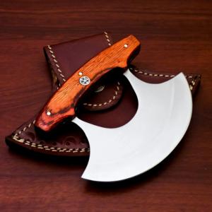 Handmade Carbon Steel Alaska Ulu Kitchen Knife