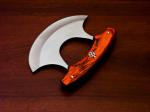 Handmade Carbon Steel Alaska Ulu Kitchen Knife