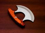 Handmade Carbon Steel Alaska Ulu Kitchen Knife