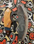Carbon Steel Ulu Knife with Sheath