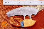 Personalized Handmade Damascus Steel Ulu Chef Knife