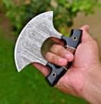 Custom Damascus Chef Ulu Knife for Alaskan Cooking