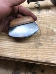 Hand Forged Inuit Greenland Ulu Knife with Sheath