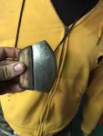 Hand Forged Inuit Greenland Ulu Knife with Sheath