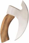 Rosewood Handle Ulu Knife Pizza Cutter with Sheath