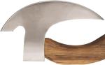 Rosewood Handle Ulu Knife Pizza Cutter with Sheath