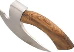 Rosewood Handle Ulu Knife Pizza Cutter with Sheath