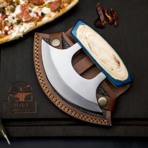 High Carbon Steel Ulu Knife Pizza Cutter