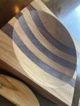 Large 8" ULU Knife Set with Chopping Bowl