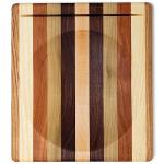 Ulu Knife with Wooden Butcher Block Set