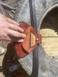 Hand Forged Alaskan Inuit Ulu Knife with Sheath