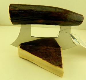 Alaskan Eskimo Ulu Knife with Moose Antler Handle