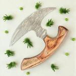 Set of 3 ULU Knives with Damascus Steel Blades