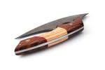 Handmade Damascus Steel Ulu Knife with Sheath
