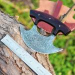 Personalized Handmade Damascus Steel Ulu Knife