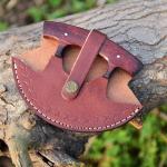 Personalized Handmade Damascus Steel Ulu Knife
