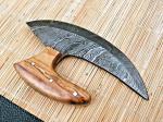 Custom Handmade Damascus Steel Alaskan Ulu Knife