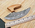 Custom Handmade Damascus Steel Alaskan Ulu Knife