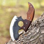 Alaskan Ulu Pizza Cutter Knife with Sheath