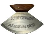 Great Alaskan Ulu Stainless Steel Knife & Stand
