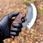 Alaskan Ulu Pizza Cutter Knife with Sheath