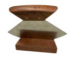 Great Alaskan Ulu Stainless Steel Knife & Stand