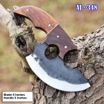 Alaskan Ulu Pizza Cutter Knife with Sheath