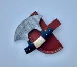 Custom Handmade Damascus Steel Ulu Chef Knife